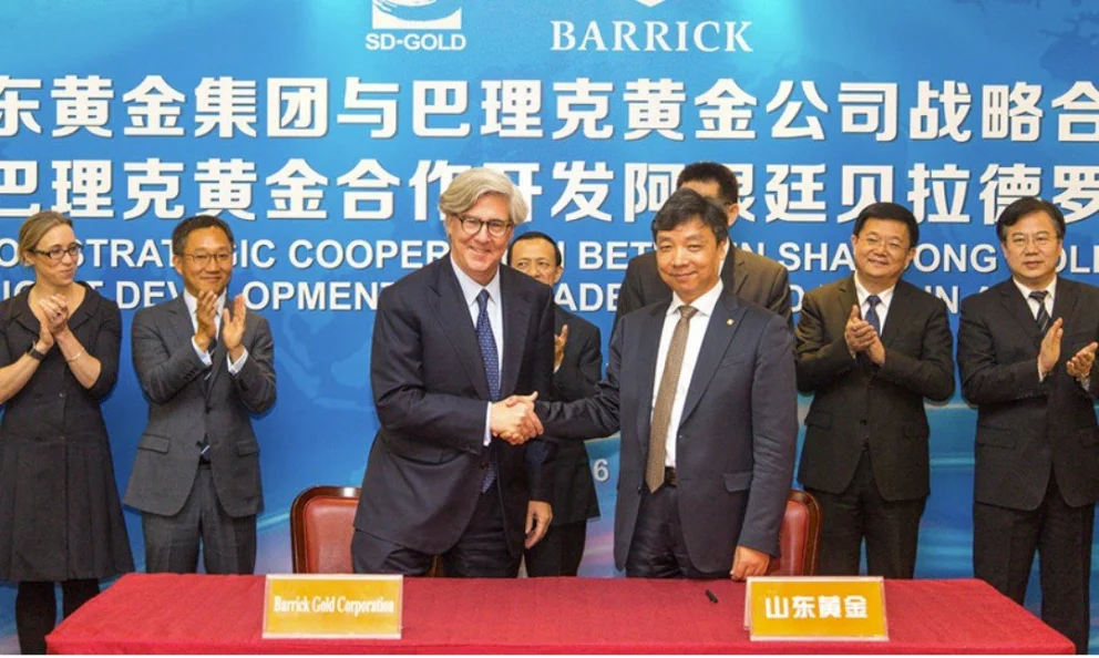 Abril de 2017. Barrick y Shangdon anuncian el ingreso de los chinos a Veladero