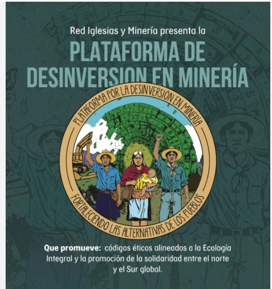 Alguno de los panfletos que se distribuyen en contra de la minería
