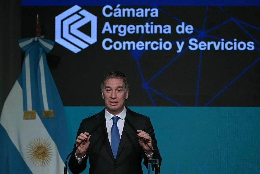 Diego Santilli durante el encuentro minero en Rosario, donde reconoció el liderazgo de San Juan en el tratamiento de la Ley de Glaciares.
